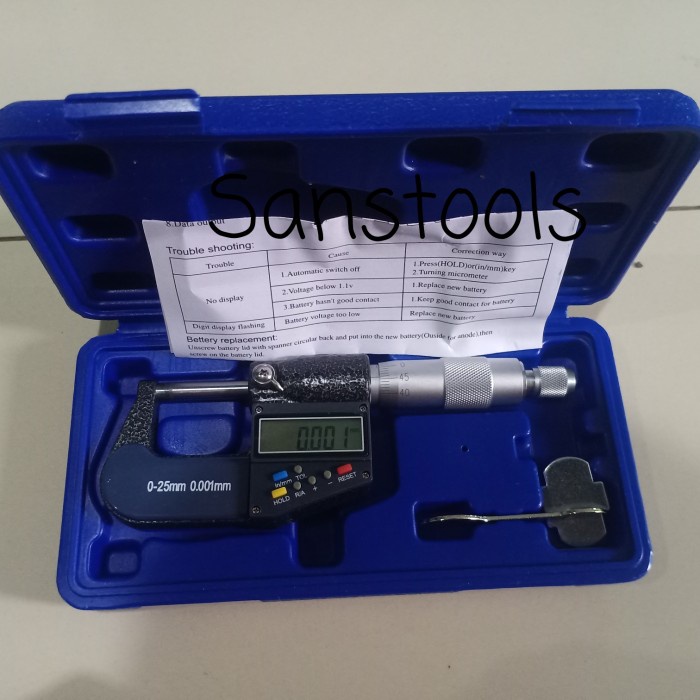 digital micrometer 0-25mm mikrometer versi murah mitutoyo 293-230-30