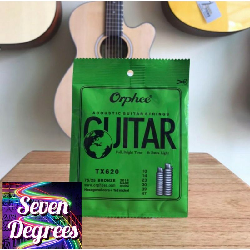 senar gitar akustik merk orphee TX620 ukuran 010-047 / tx 620 orphee