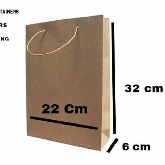 

MINIMAL BELI 20 PCS!!!!Tas Kertas Paperbag Souvenir Tas Belanja Folio UK 22 x 6 x 32 cm