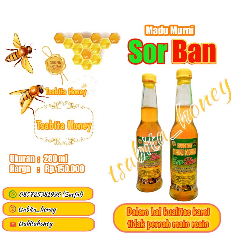 

Madu Murni SorBan 280ml