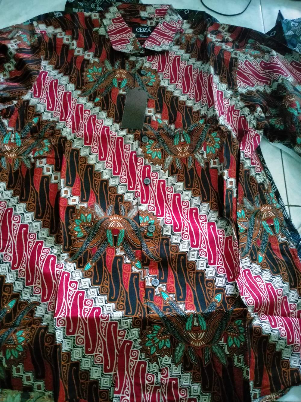 Odza Kemeja Batik Fashion Murah Baju Pria Lengan Panjang Seragam Batik Keluarga