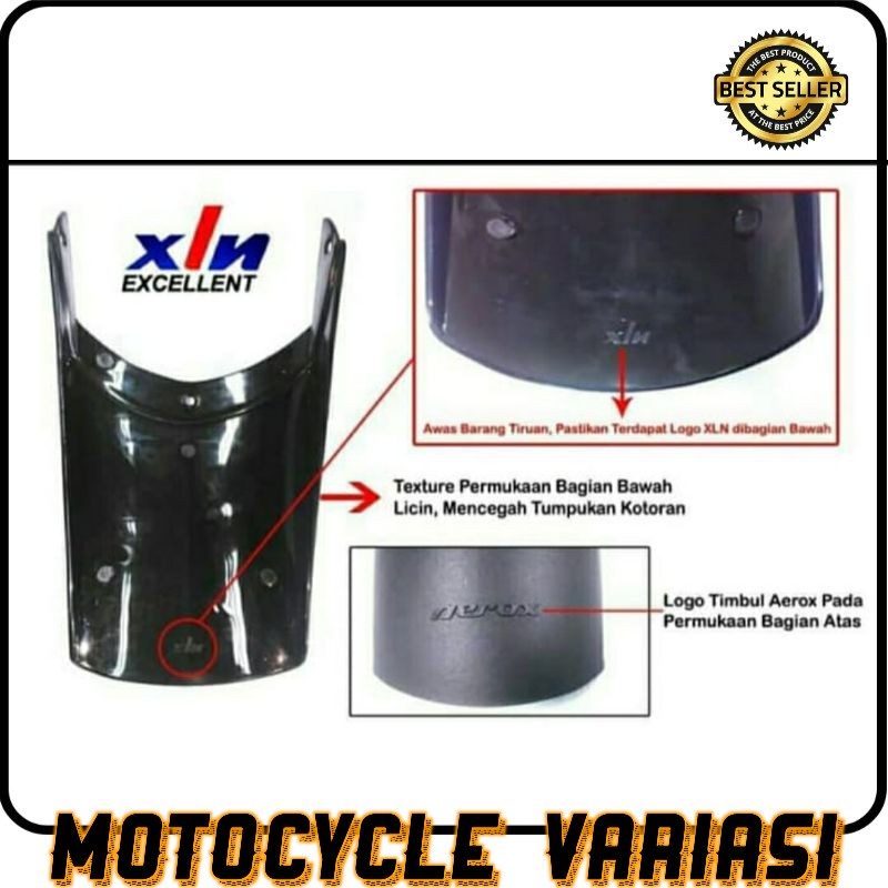 Sambungan spakbor depan aerox 155 Mudflap aerox 155