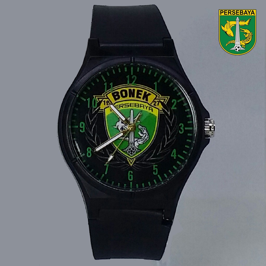 JAM TANGAN PERSEBAYA ANTI AIR (+BOX JAM BB &amp; +BATREI CADANGAN)