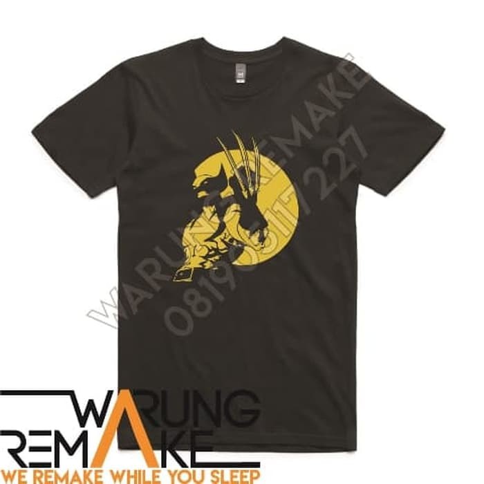 KAos Tshirt Baju Combed 30S Distro X Men X-Men Wolverine Logan Marvel