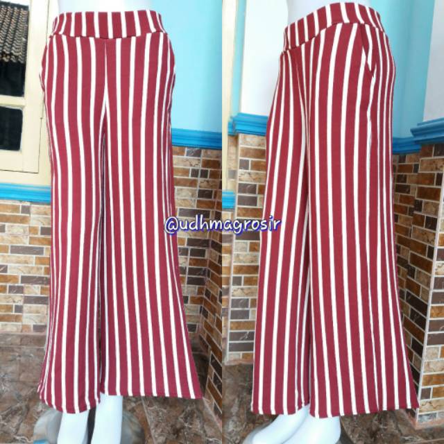 Udhma Kulot Wafel Crepe Motif Garis