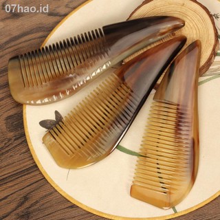 Sisir Rambut  Lurus  Keriting Bahan  Tanduk Sapi Alami  Anti 