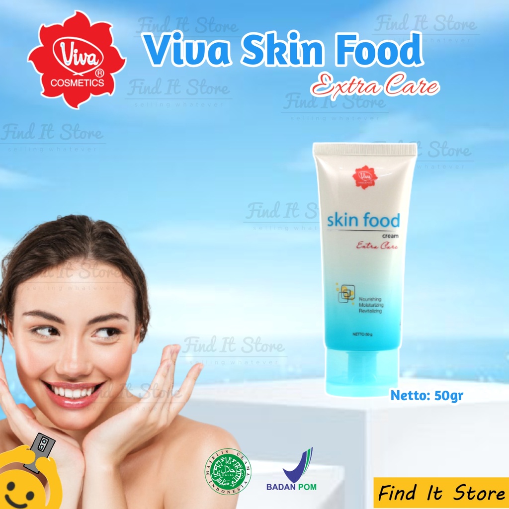 Viva Skin Food Cream | Extra Care | Skin &amp; Body Care 22gr 30gr | Extra Care Cream 50gr | Sunscreen Foundation Cream 22g | Special Day Cream 22g BPOM