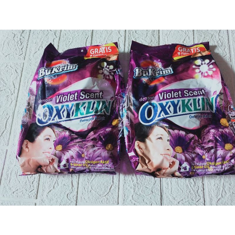 Deterjen Oxyklin bubuk 800g /cair 750ml