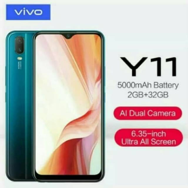 VIVO  Y11 RAM 2/32GB -GRS RESMI VIVO 1THN  - BIRU DAN MERAH