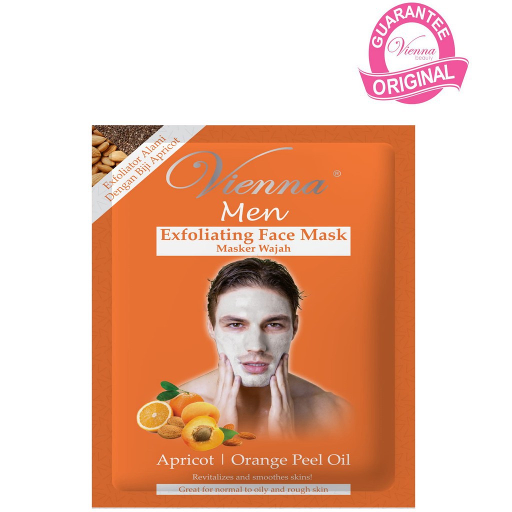 Vienna Men Face Mask - (Whitening, Mattifying Mud, Exfoliating)