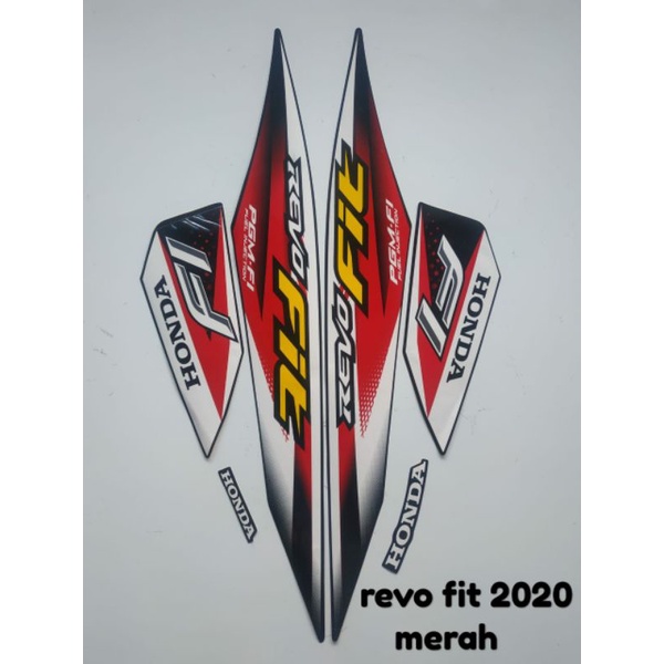 STRIPING REVO FIT TAHUN 2020 WARNA MERAH