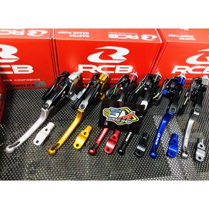 Handle Kiri RCB Radial S1 CNC Handle kiri kopling rem Original RCB Gold Merah Silver Biru Hitam