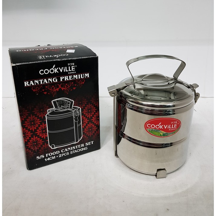 Rantang Premium Stainless 2 Susun Cookville