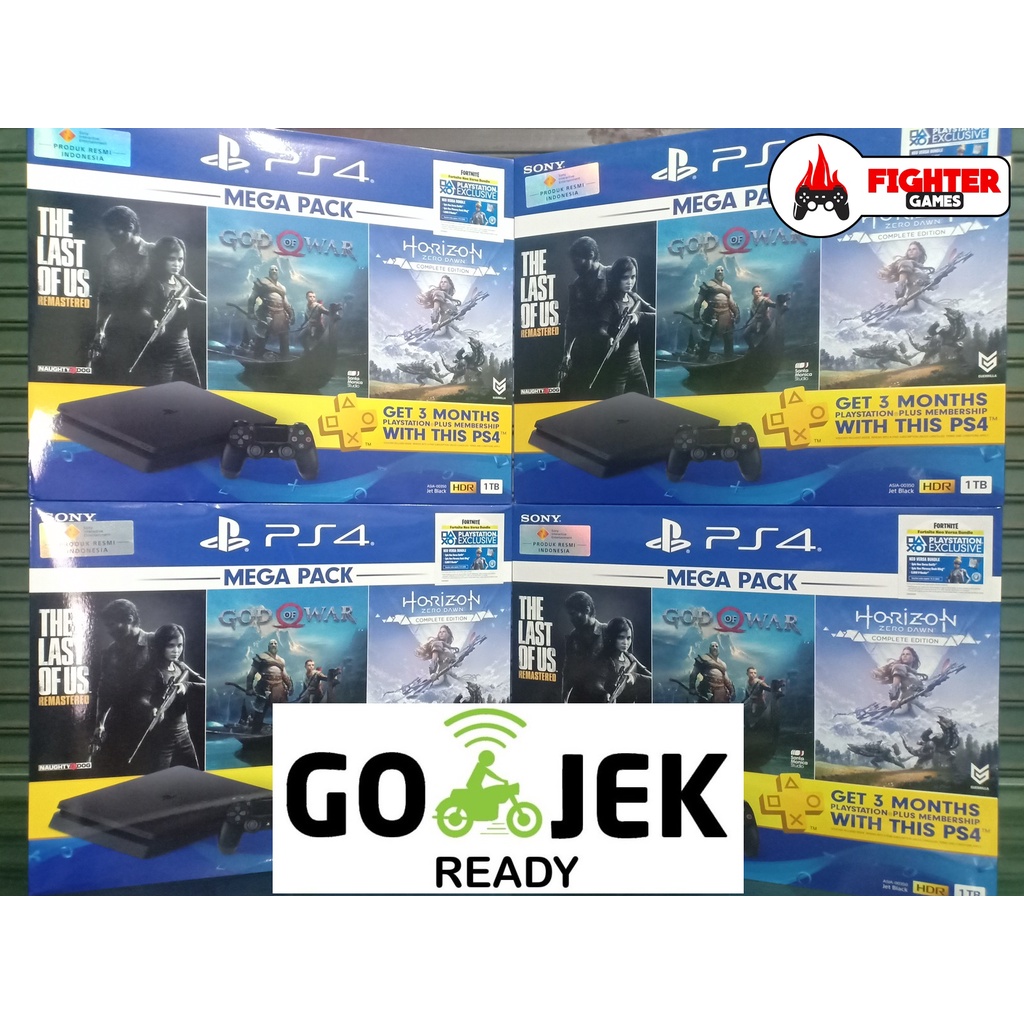 [NEW/BARU] PS4 SLIM 1TB BUNDLE 2GAME - GARANSI RESMI SONY