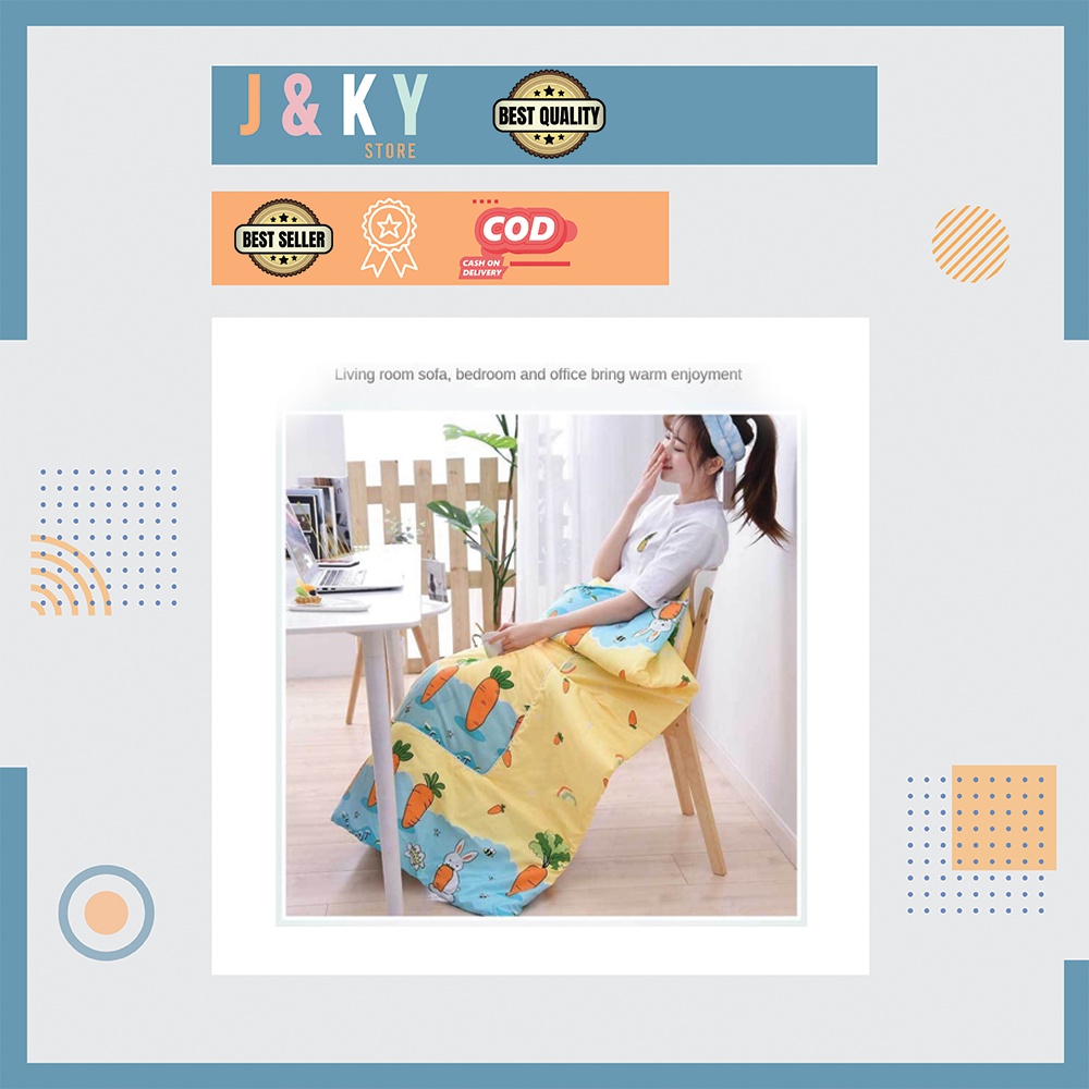 Balmut Bantal Selimut Kepala Tidur Travel Dewasa Bisa Lipat Bantal / Bantal Selimut Balmut 2 in 1 - 