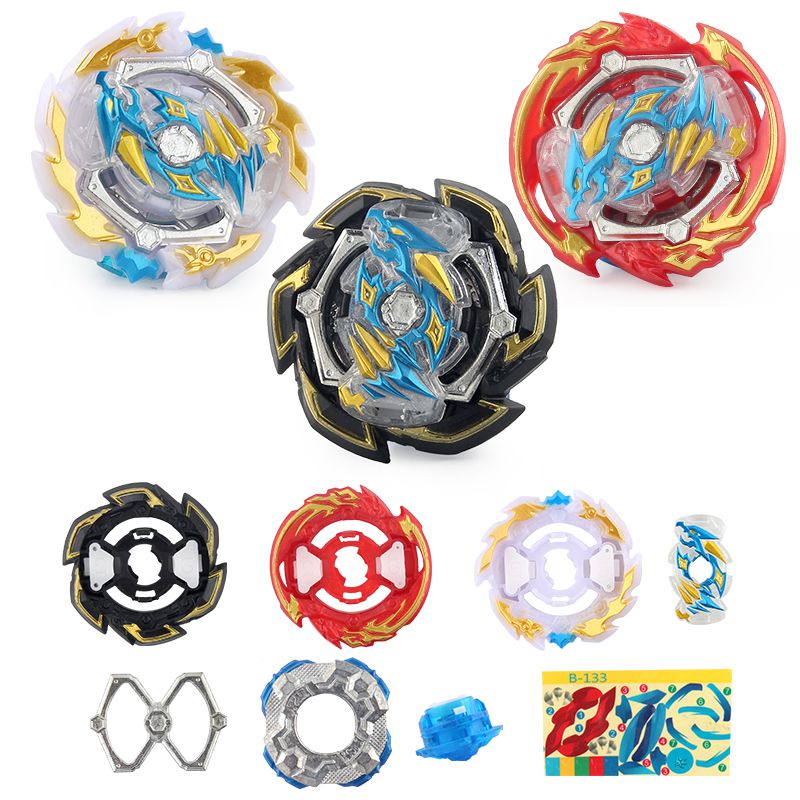 Fight Beyblade Burst GT B-133 3in1 Starter Ace Dragon Peluncur Mainan Saja No