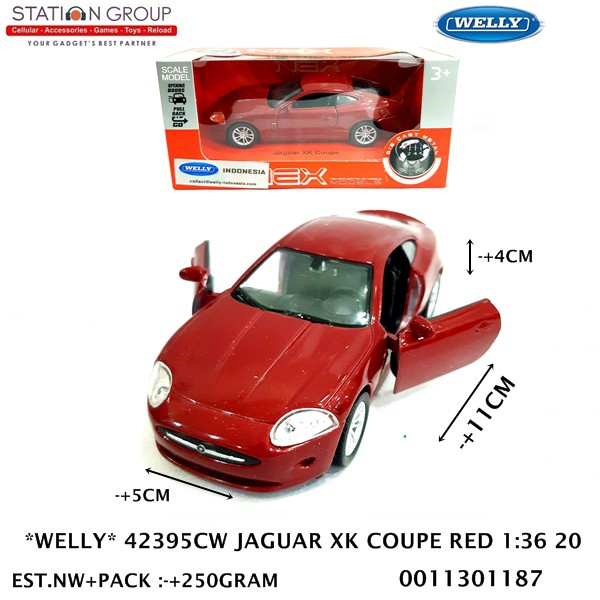 WELLY 42395CW JAGUAR XK COUPE RED 1-36 20 - DIECAST
