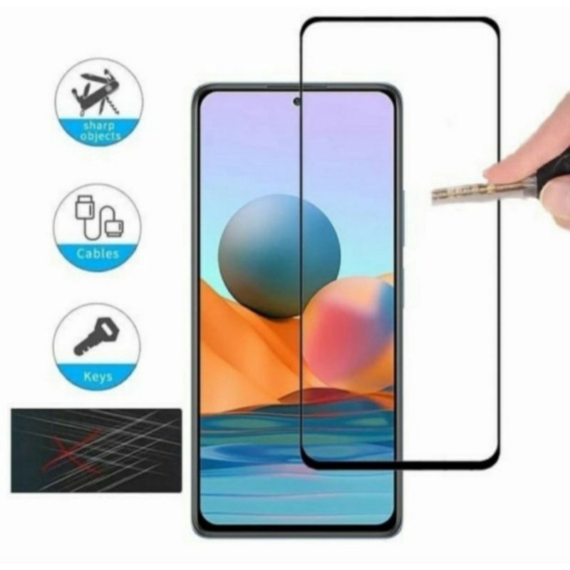 Redmi K50i K 50i tempered glass anti gores kaca full lem full lcd