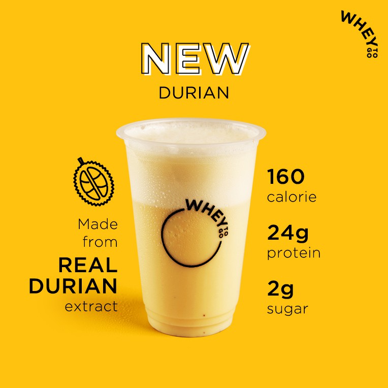 Minuman Whey To Go | Durian - Protein Drink Siap Saji