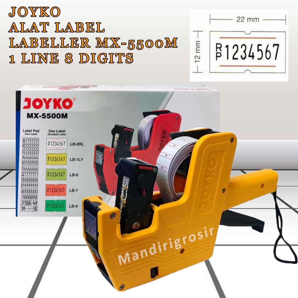 Alat Label * Joyko * Labeller MX-5500M * 1 Line 8 Digits