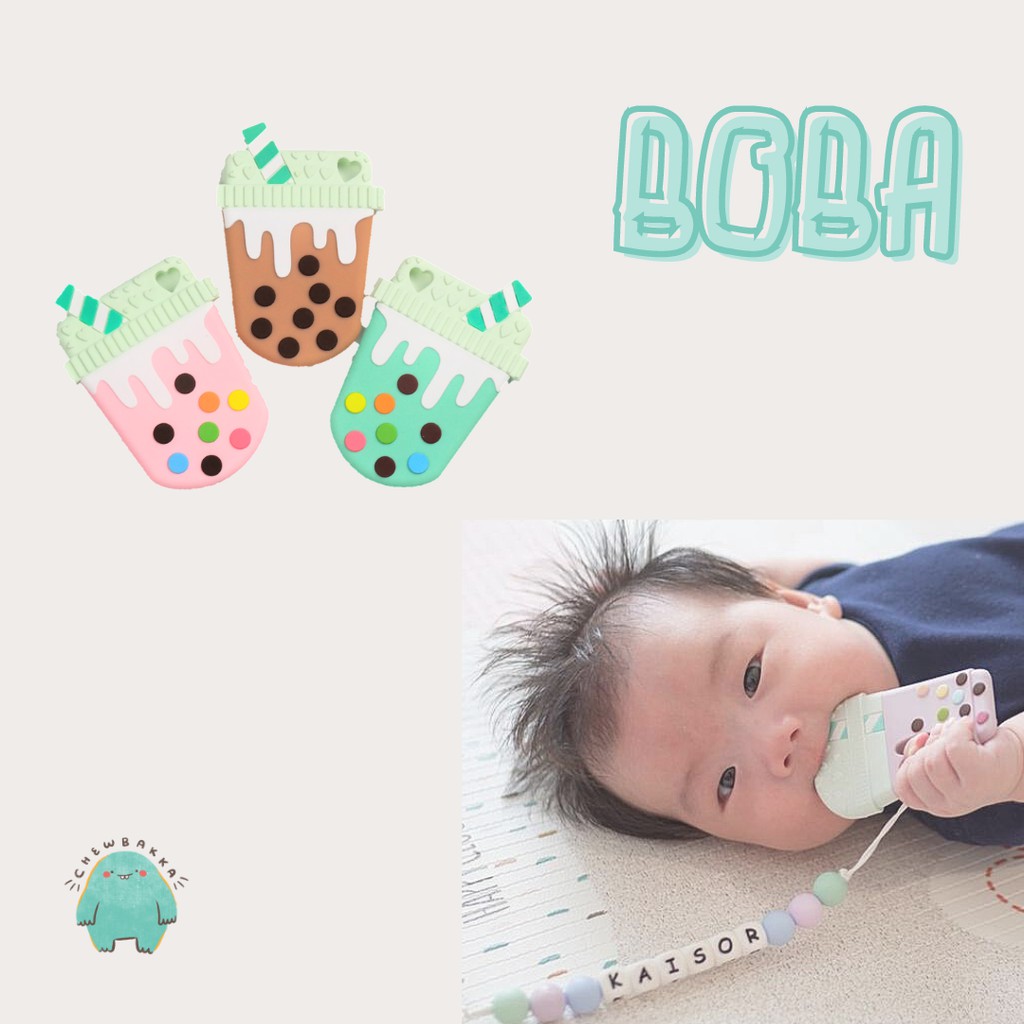 SILICONE BABY TEETHER BOBA