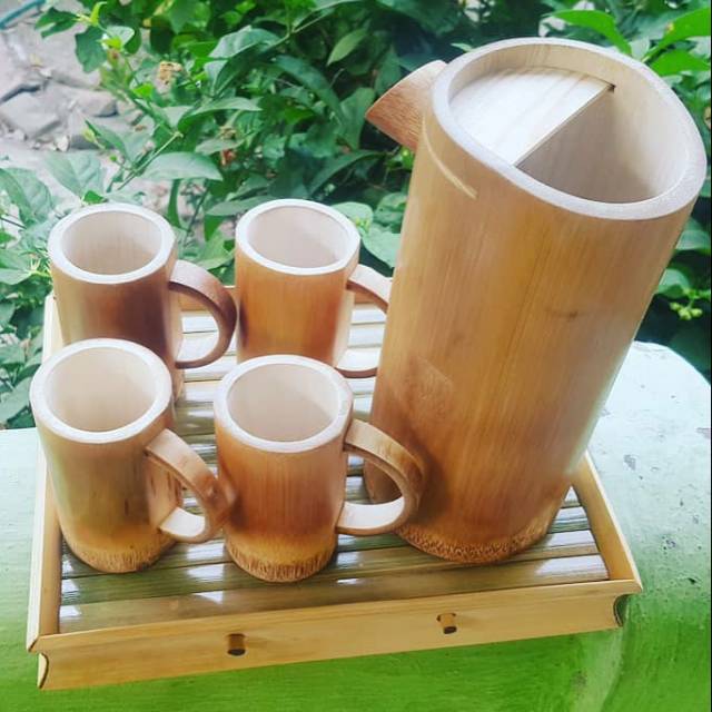 Jual Teko Gelas Bambu Bamboo Ceret Poci Handmade Shopee Indonesia 8560