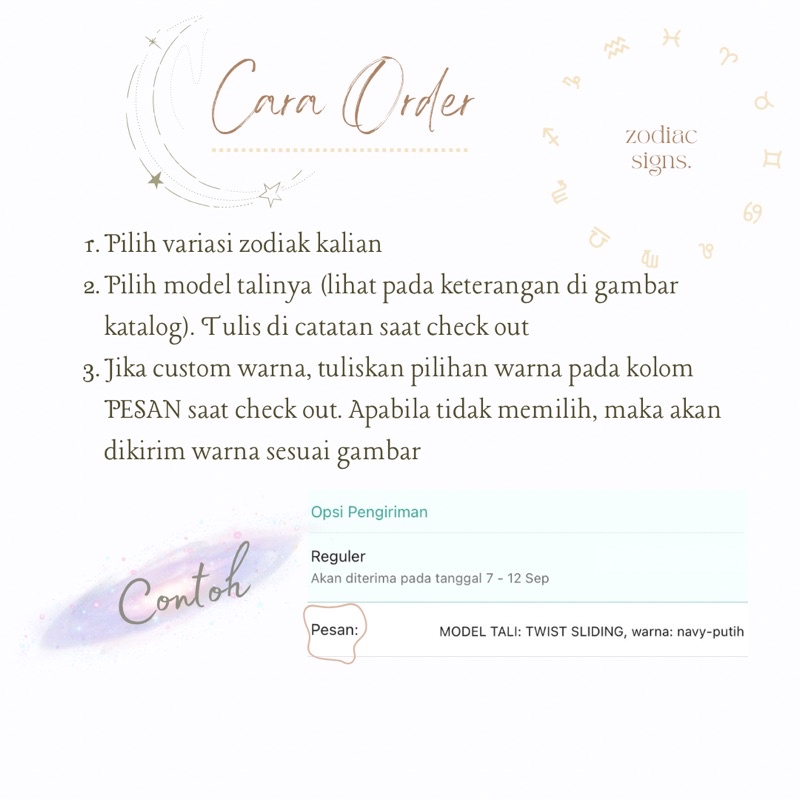GELANG CUSTOM ZODIAK STAINLESS STEEL ANTI KARAT LOLIASTUFF (gelang zodiak/ gelang custom/ gelang stainless/ gelang zodiac/ zodiac bracelet)