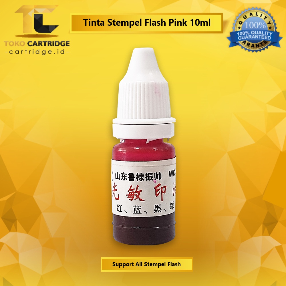 Tinta Stempel Flash Refill Stamp Ink Waterproof 10ML 10 ML murah