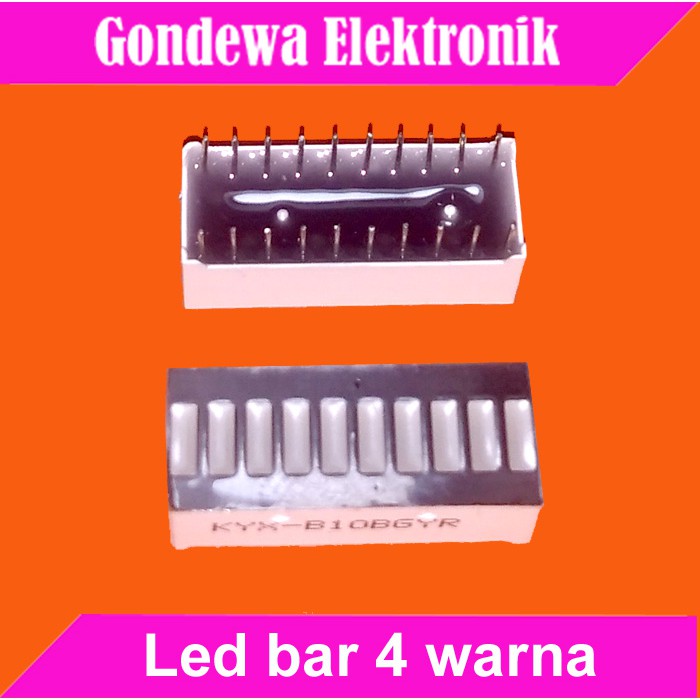 Led bar graph 10 segmen 4 warna