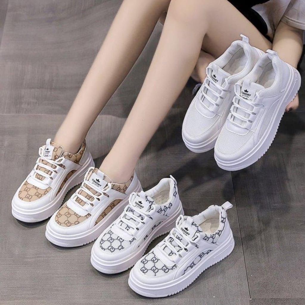 AID 0102 SEPATU WANITA GG FASHION SEPATU  CANTIK SNEAKER LOCAL