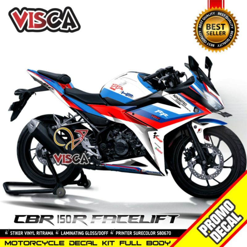 STICKER DECAL  HONDA CBR 150R FACELIFT FULL BODY MERAH BIRU grade A