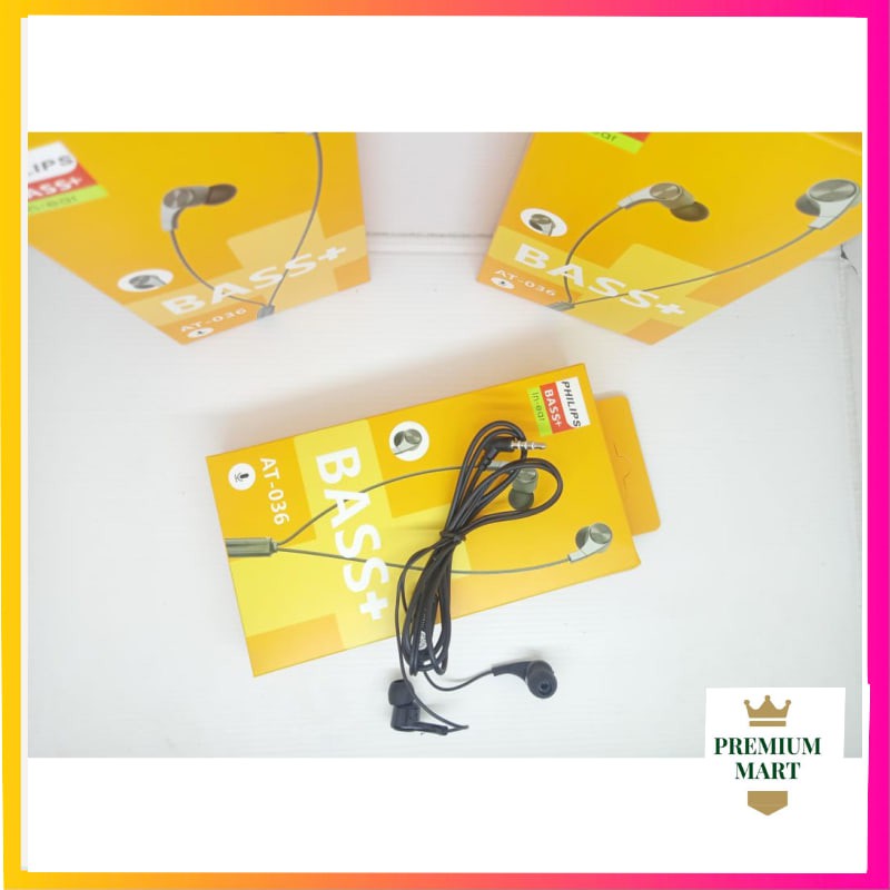 Headset / Handsfree / Earphone Philips AT-036 Super Bass High Quality Stereo [PM]