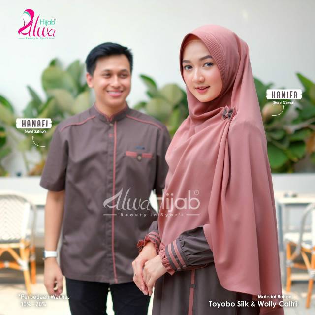 HANIFA  HANAFI COUPLE SET by  ALWA HIJAB