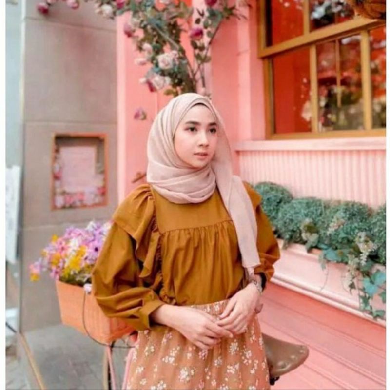 Arifirn Riana Ruffle - Blouse Wanita | Baju Wanita