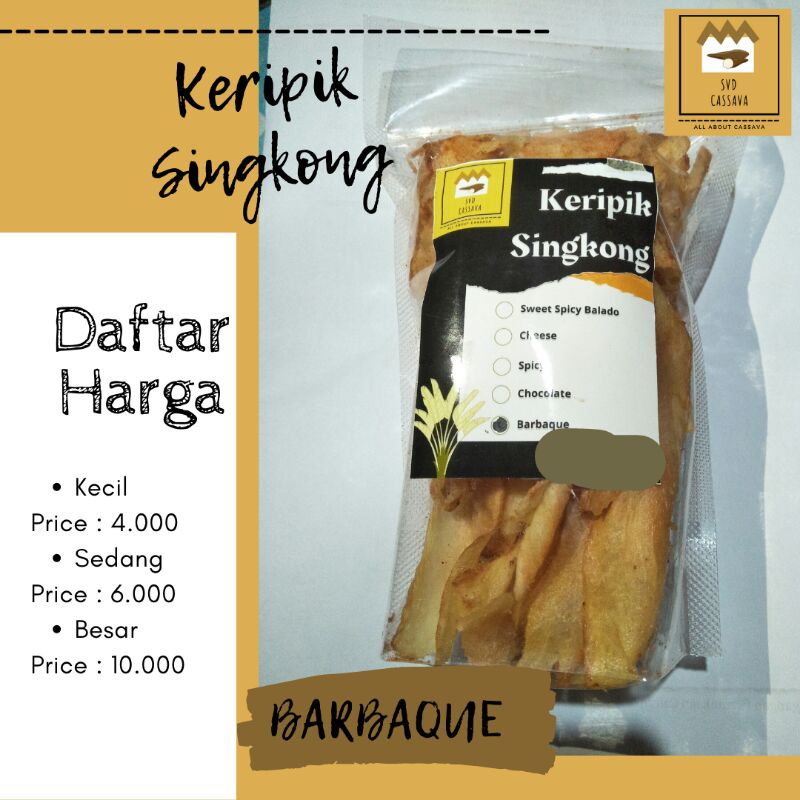 

Keripik Singkong SVD Cassava - Barbeque