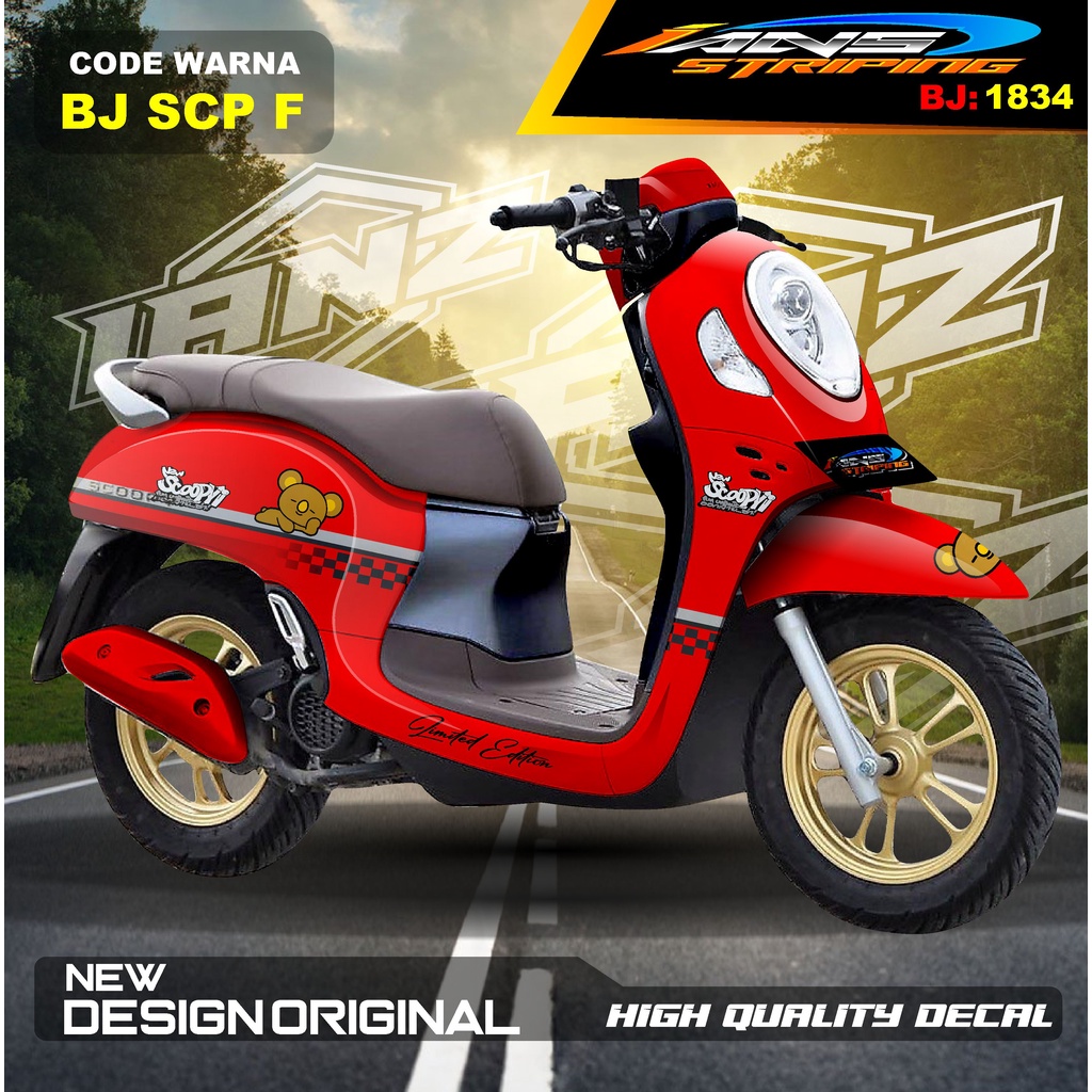 STICKER DECAL SCOOPY FULL BODY / VARIASI STIKER MOTOR SCOOPY FULL BODY / STIKER DECAL BODY SCOOPY