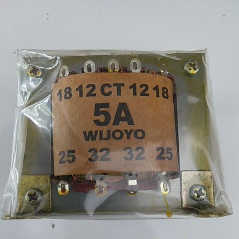 TRAFO 5A KECIL CT32VOLT WIJOYO MURAH TEMBAGA MURNI