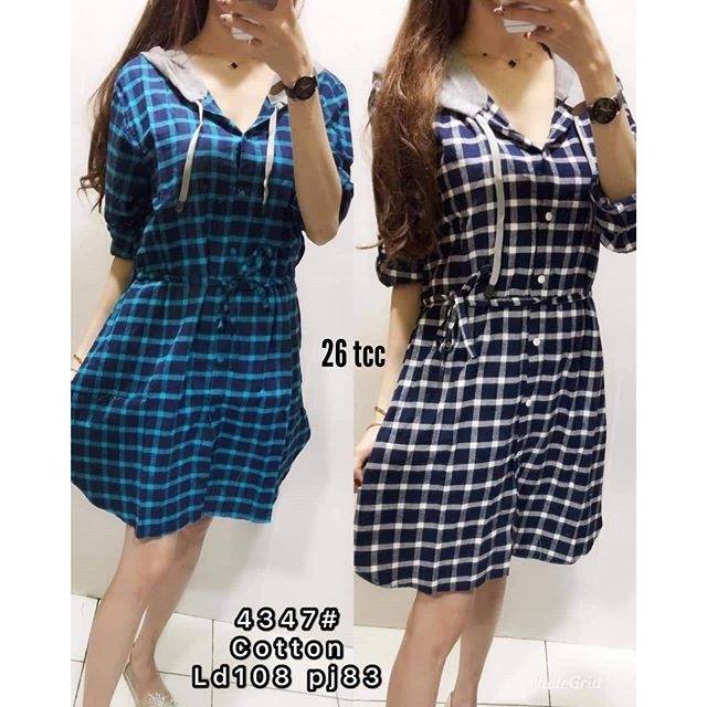 Dress tosca biru 4347 26 Hoodie