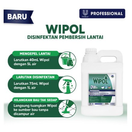 WIPOL Cairan Disinfektan Lantai Professional 5L