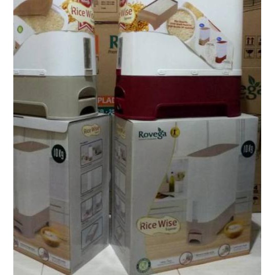 Jual Vax Rovega Rice Box Tempat Kotak Beras 10 Kg Shopee Indonesia 3060