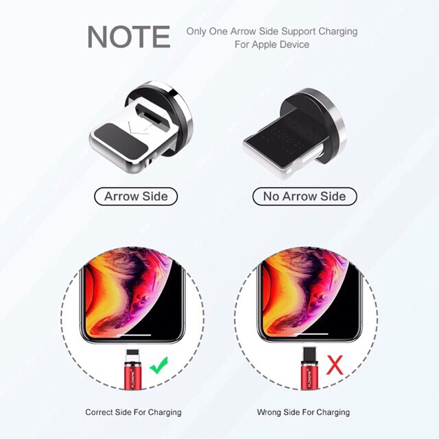 Kabel Magnet Charger Cable 3in1 Iphone Micro Type C USB Kabel Magnet kabel