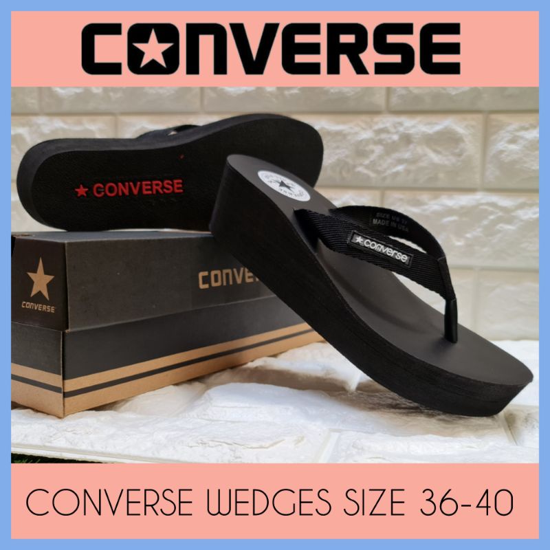 SANDAL WANITA RINGAN / SANDAL WEDGES CONVERSE_CEWEK HAK TINGGI / SENDAL KASUAL PEREMPUAN / SANDAK JALAN SANTAI PROMO