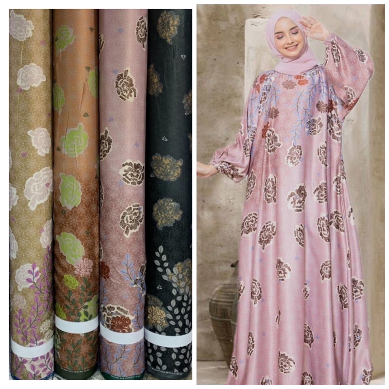 PROMO Kain Bulgarii Silk Carammaa Ihsani / bahan gamis pengajian seragaman / kain silk meteran murah