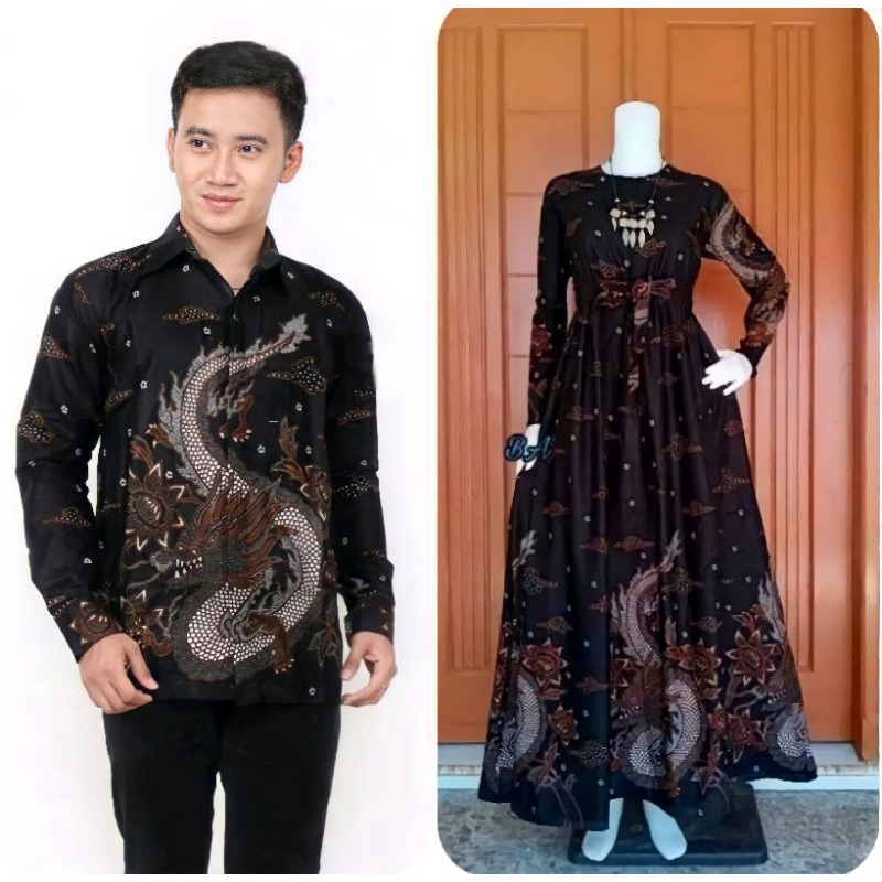 Maura Couple (COD) - Sania Ruffle Batik Couple ori Ndoro jowi DNT Garansi Termurah