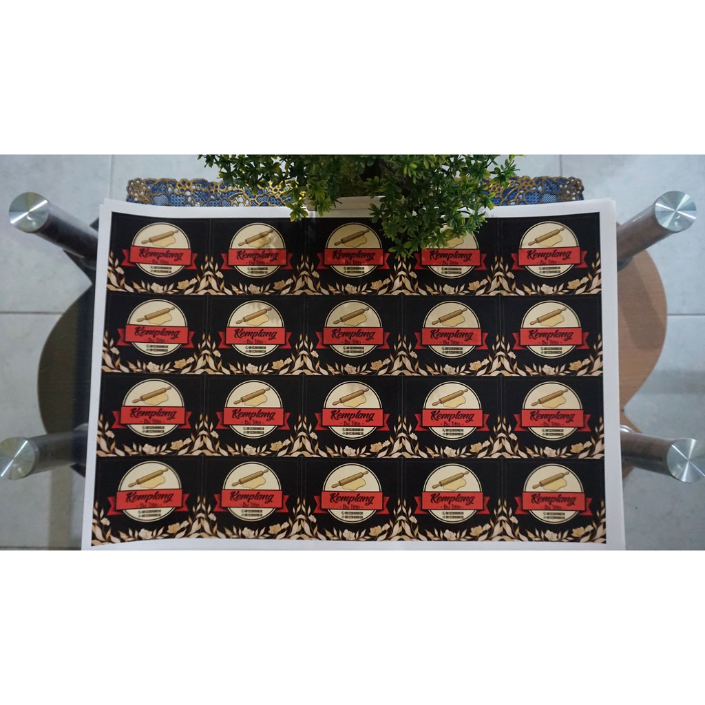 

Stiker Label Brand Merk Komunitas Tasyakuran kelahiran aqiqoh A3+ (FREE DESIGN)