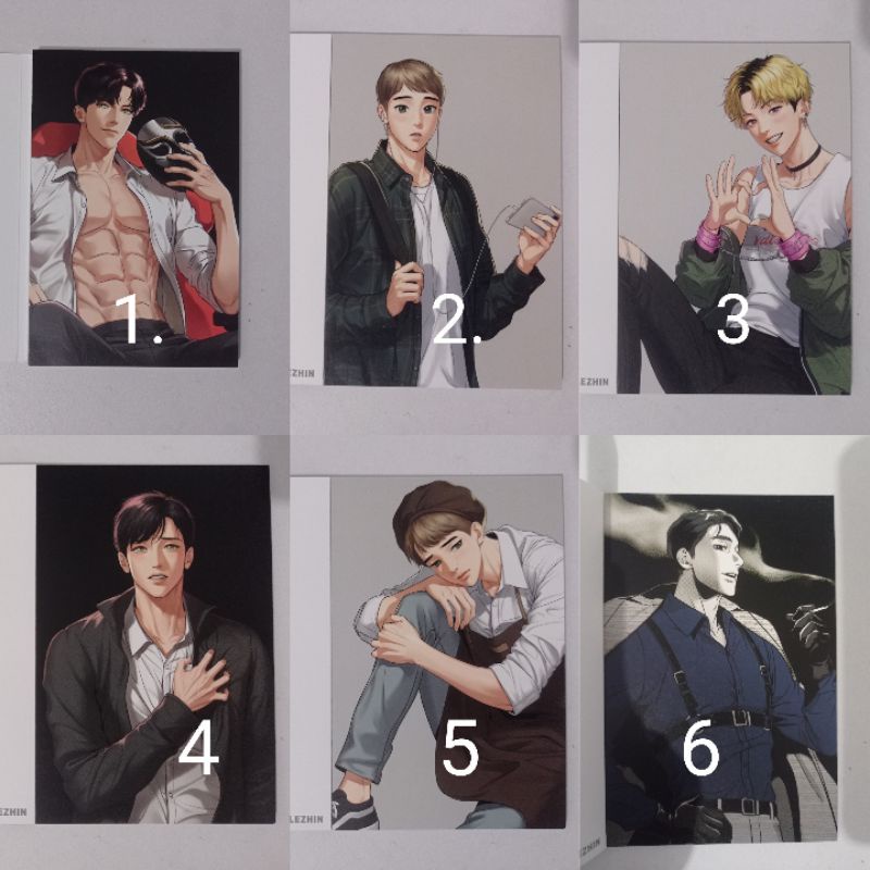 bj alex postcard illustration card official lezhin