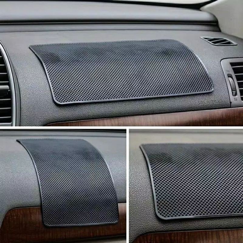 Baramobil anti slip hitam polos DASMAT POLOS // Dashmate Alas Dashboard Mobil Anti Slip Toyota Honda