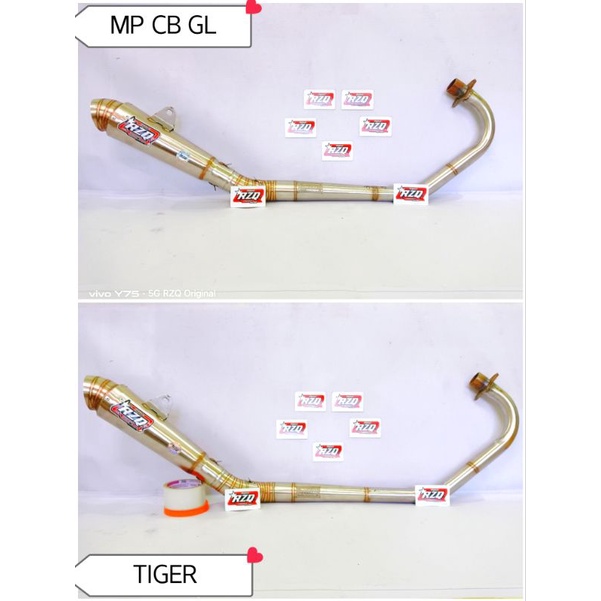 Knalpot RZQ Original Jiksaw JUMBO Titan PNP MP CB GL TIGER