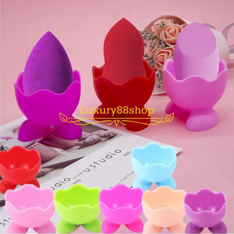 Tempat Spons Silikon / Tempat Beauty Blender / Rak Spons Silikon