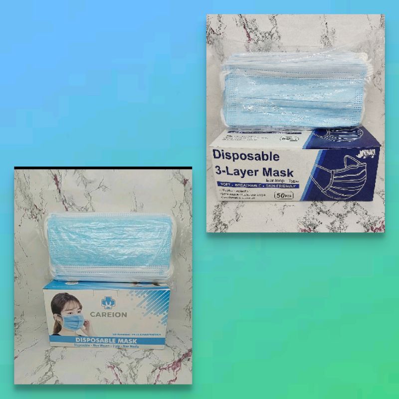 masker 3ply merk careion isi 50 lembar